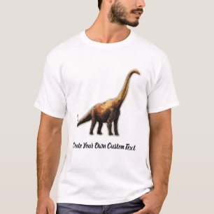 T-shirt Brachiosaure Dinosaure Créez votre propre texte pe