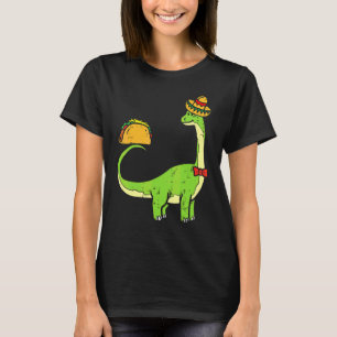 T-shirt Brachiosaurus Brontosaurus Taco Cinco De Mayo Mexi