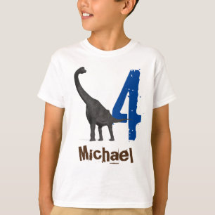 T-shirt Brachiosaurus nom personnalisé Age