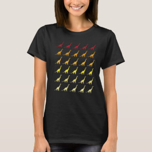 T-shirt Brachiosaurus Retro Motif animal
