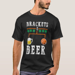 T-shirt Brackets Et La Marche De La Bière Basketball Colle
