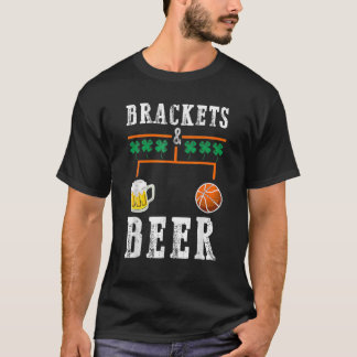 T-shirt Brackets Et La Marche De La Bière Basketball Colle