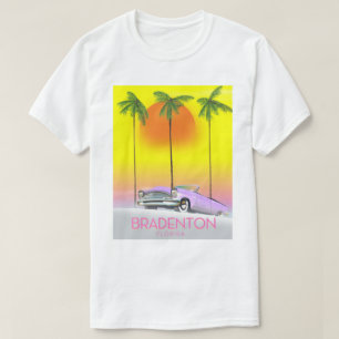 T-shirt Bradenton Florida Classic voiture affiche de voyag
