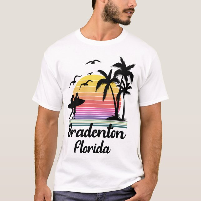 T-shirt Bradenton Florida Retro (Devant)