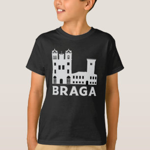T-shirt Braga Portugal City Skyline Ville Ville Funny Cade