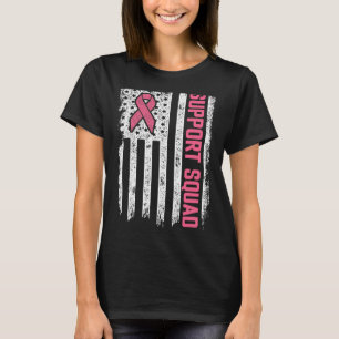 T-shirt Braille Cancer Shirts Support Squad Breast Cancer