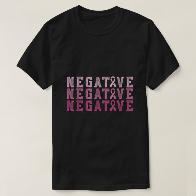 T-shirt Braille Cancer Triple Négatif Pink Ribbon Warrior (Design devant)