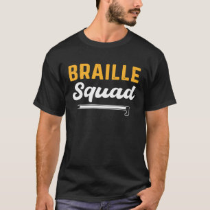 T-shirt Braille Squad Aveugle Personnes Sensibilisation à