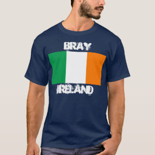 T-shirt Braillement, Irlande avec le drapeau irlandais