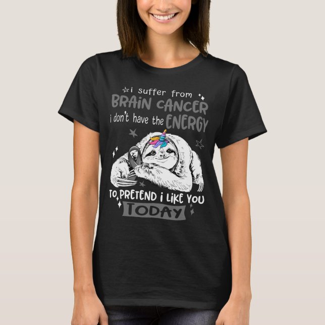 T-shirt Brain Cancer Awareness Month Ribbon Gifts (Devant)