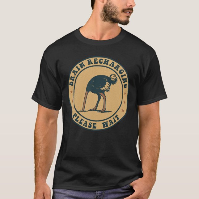 T-shirt Brain Recharging: Mental Reset Mode Tee (Devant)