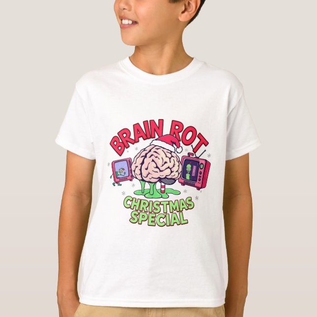 T-shirt Brain Rot Christmas Special gen Alpha meme (Devant)