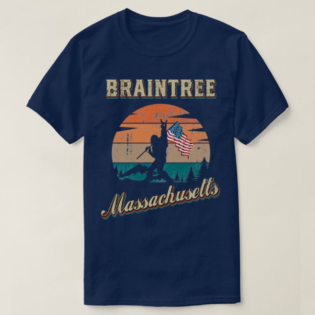 T-shirt Braintree Massachusetts (Design devant)