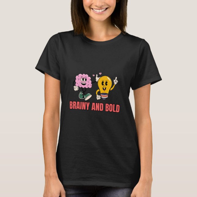 T-shirt Brainy and Bold Science Lovers (Devant)