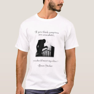 T-shirt Bram Stoker - Dracula - Citatons erronées modernes