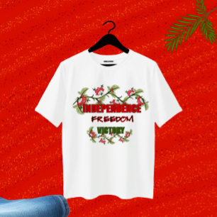T-shirt Branches viburnum avec conception de texte