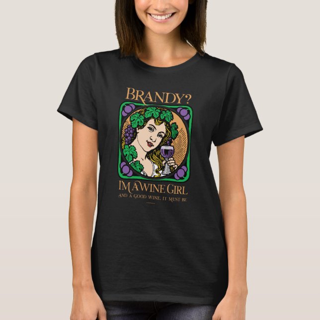 T-shirt Brandy (je suis une viticultrice) (Devant)