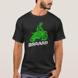 T-shirt Brap Braap 2 Stroc Envoyer Motocross Dirt Bike Gr