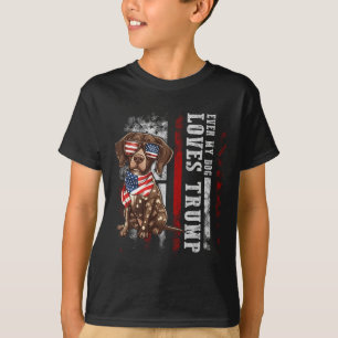 T-shirt Braque allemand à poil court Même mon chien aime T