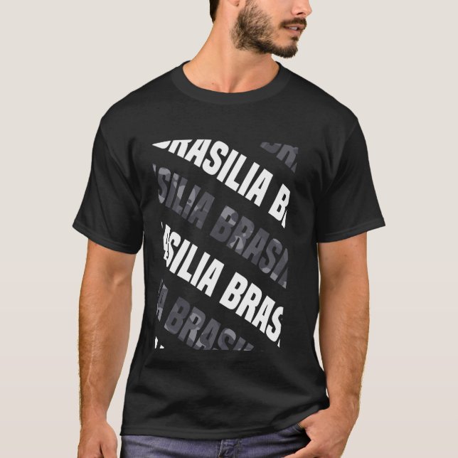 T-shirt Brasilia Camo Motif Camouflage gris (Devant)