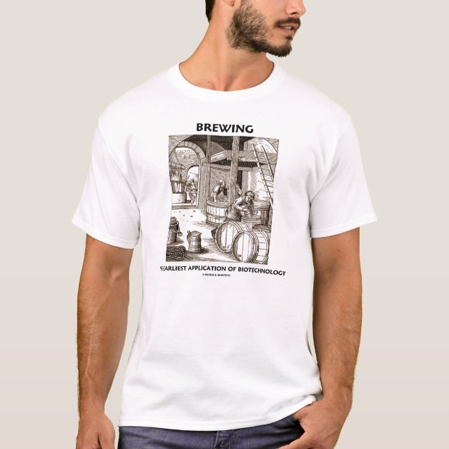 T-shirt Brassage de la biotechnologie d'application la (Devant)
