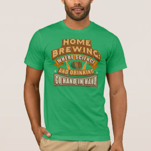 T-shirt Brassage Où La Science Et La Boisson Se Mêlent À L