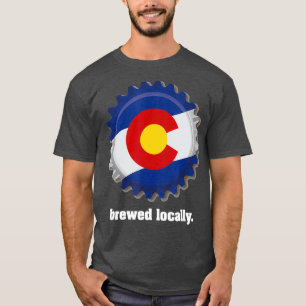T-shirt Brasserie de bière d'artisanat du Colorado - Brass