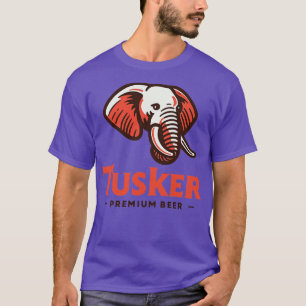 T-shirt Brasserie Tusker Premium Bière Vintage abandonnée