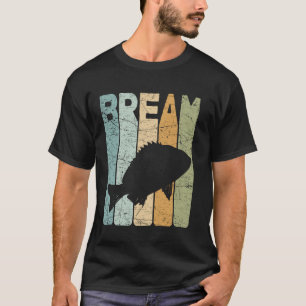 T-shirt Brasserie Vintage Bluegill Fishing Retro Bream Fis