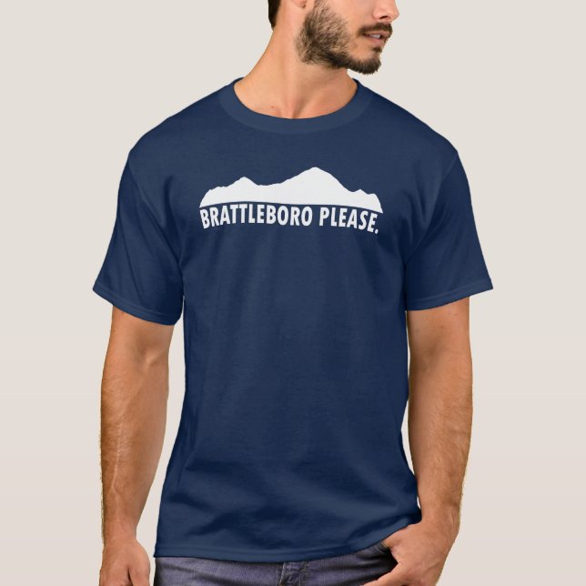 T-shirt Brattleboro Vermont S'il vous plaît (Devant)