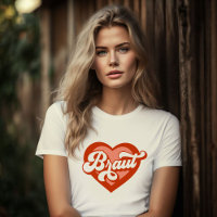 Braut Und Team Braut Bachelorette Coeur Rétro