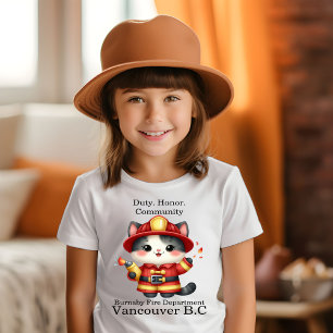 T-shirt Brave chat pompier prêt à économiser!