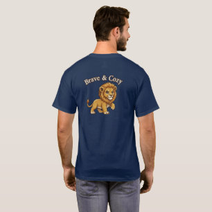 T-shirt Brave & Cozy Adorable Lionceau 
