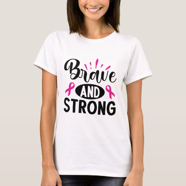 T-shirt Brave et fort (Devant)