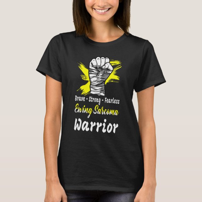 T-shirt Brave fort sans peur à coudre Sarcoma guerrier Jau (Devant)
