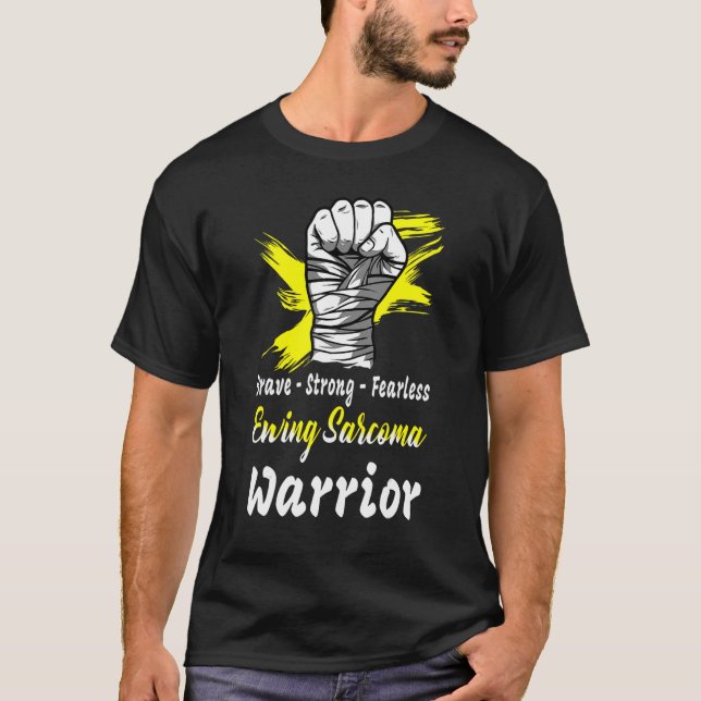 T-shirt Brave fort sans peur à coudre Sarcoma guerrier Jau (Devant)