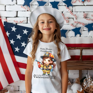 T-shirt Brave pompier en tenue brillante