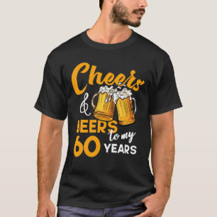 T-shirt Bravo Bières à mon 60 ans Anniversaire Funny 60e