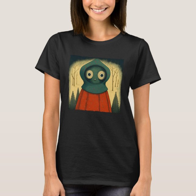 T-shirt Braxie 1952 Creepy Alien Cryptid Legend Flatwoods  (Devant)