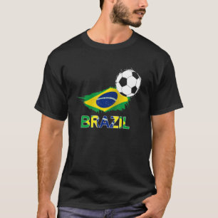 T-shirt Brazil Flag Jersey Supporter Brazilian Soccer