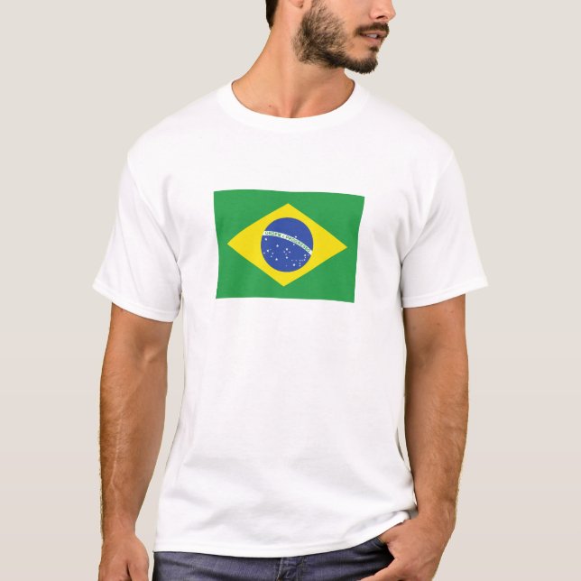 T-shirt Brazil Flag T-Shirt, Patriotic T-Shirts, (Devant)