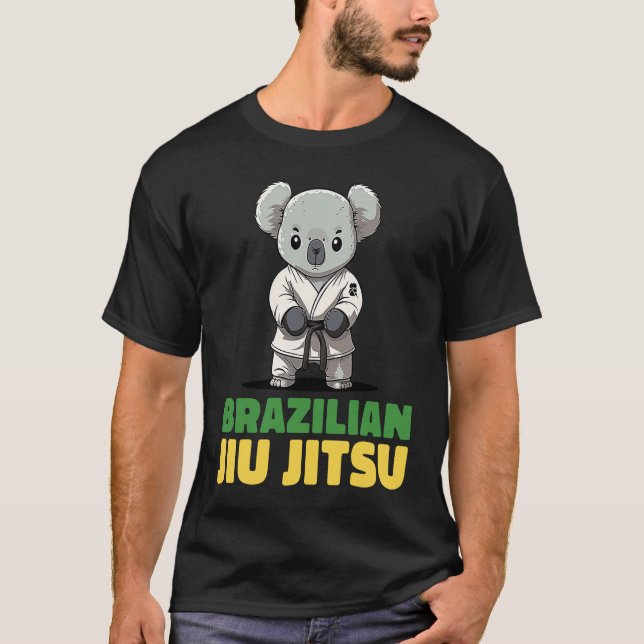 T-shirt Brazilian Jiu Jitsu Grappling Koala (Devant)