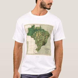 T-shirt BrazilPhysical MapBrazil panoramique