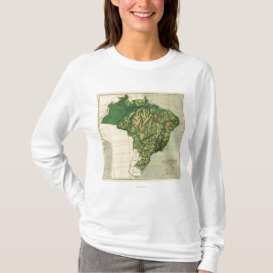 T-shirt BrazilPhysical MapBrazil panoramique