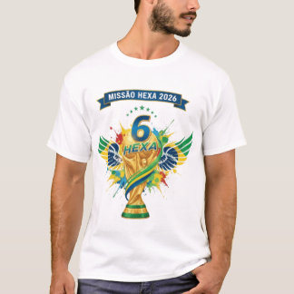 T-shirt Brazil's Road to Hexa: World Cup 2026 Design
