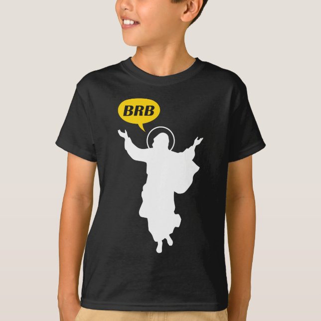 T-shirt BRB Jesus Drôle Chrétien ou catholique Pâques Sund (Devant)