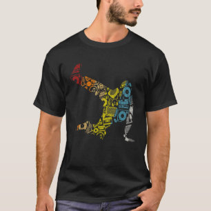 T-shirt Breakdance Sillhouette Street Dance Breakdance 1