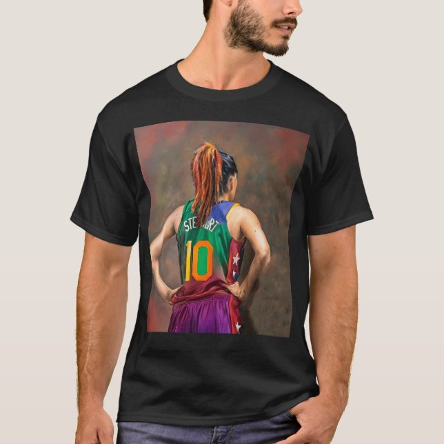 T-shirt Breanna Stewart - Peinture Art (Devant)