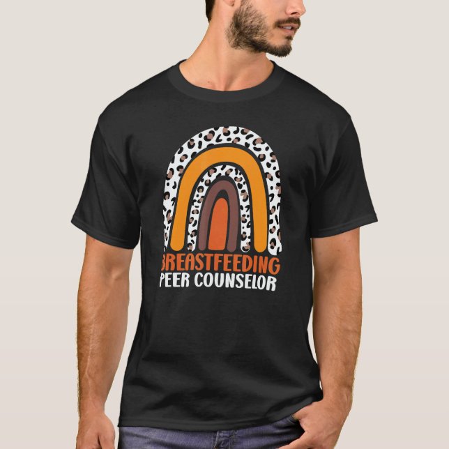T-shirt Breastfeeding Peer Counselor Rainbow Appreciation  (Devant)