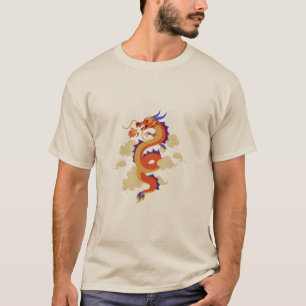 t-shirt Breathe Fire, Find Fortune dragon tee